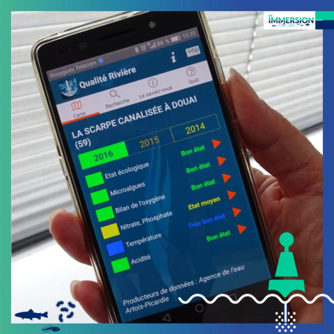 Application qualité rivière