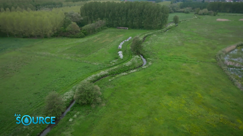 Courant de l’Hôpital - Beuvry-la-Forêt/ Nord - cours d'eau, rivière, herbe, arbres