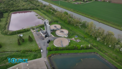 usine de carton, récupération d'eau de pluie 