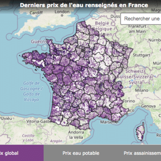 Prix global de l'eau sur le territoire