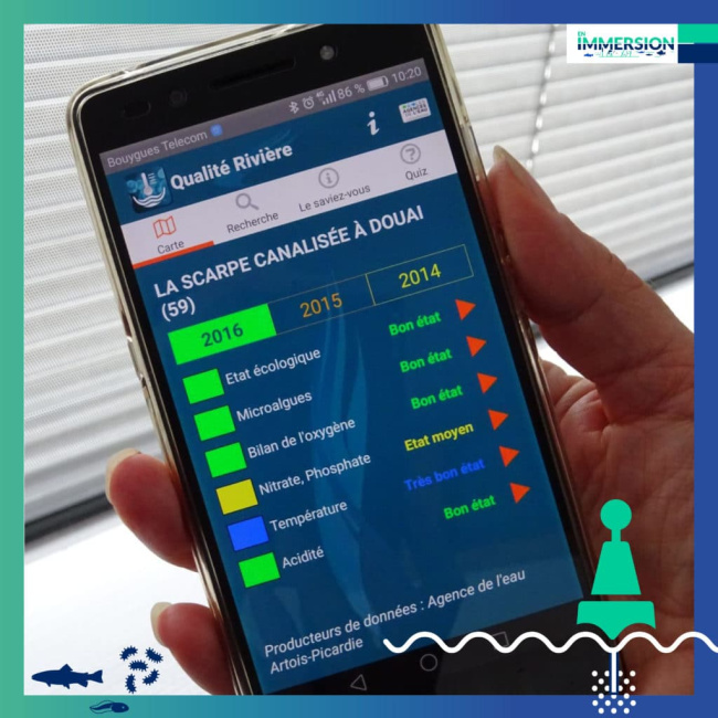 Application qualité rivière